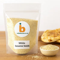 IB White Sesame Seeds (Safed Til) | 200g - Natural Superfood Oilseeds for Crunching Til Ladoos, Traditional Chutneys, Nan Breads & Gujarati Mukhwas | South Africa | India Bazaar