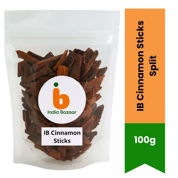 IB Cinnamon Sticks Split 100gm – Pure Dalchini for Indian Cooking, Baking & Wellness