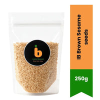 IB Brown Sesame Seeds (Kala-Bhura Til) | 250g - Nutty Oilseeds for Traditional Laddu Sweets, Til-Kachri & High-Calcium Ayurvedic Diets | South Africa | India Bazaar