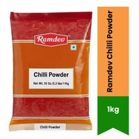 Ramdev Chilli Powder (Laal Mirch Powder) | 1kg Bulk Pack - Pure Spicy Indian Red Chili Powder, Family Saving Pack for Bold Heat | South Africa | India Bazaar