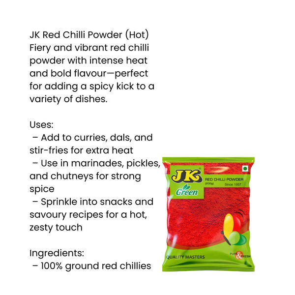 JK Red Chilli powder (Hot)|BB:09.OCT.2025