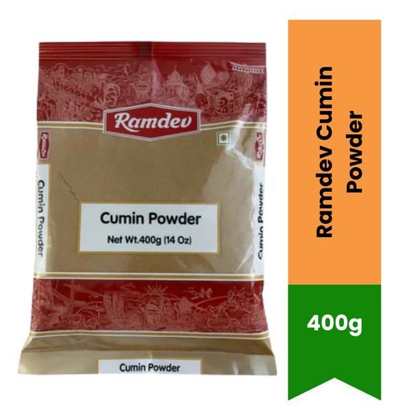 Ramdev Cumin Powder 400g – Aromatic & Fresh Ground Cumin | Pure Indian Spice|BB:MAR.2027