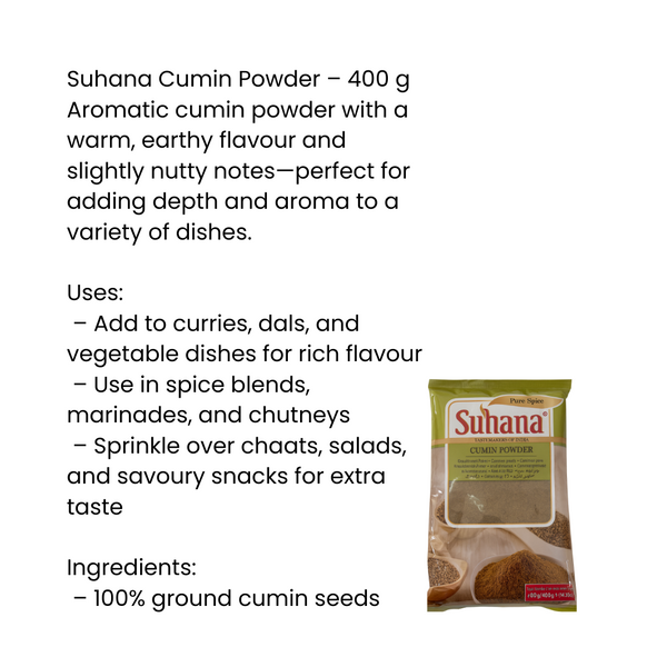 Suhana Cumin Powder 400G|BB:JAN.2027
