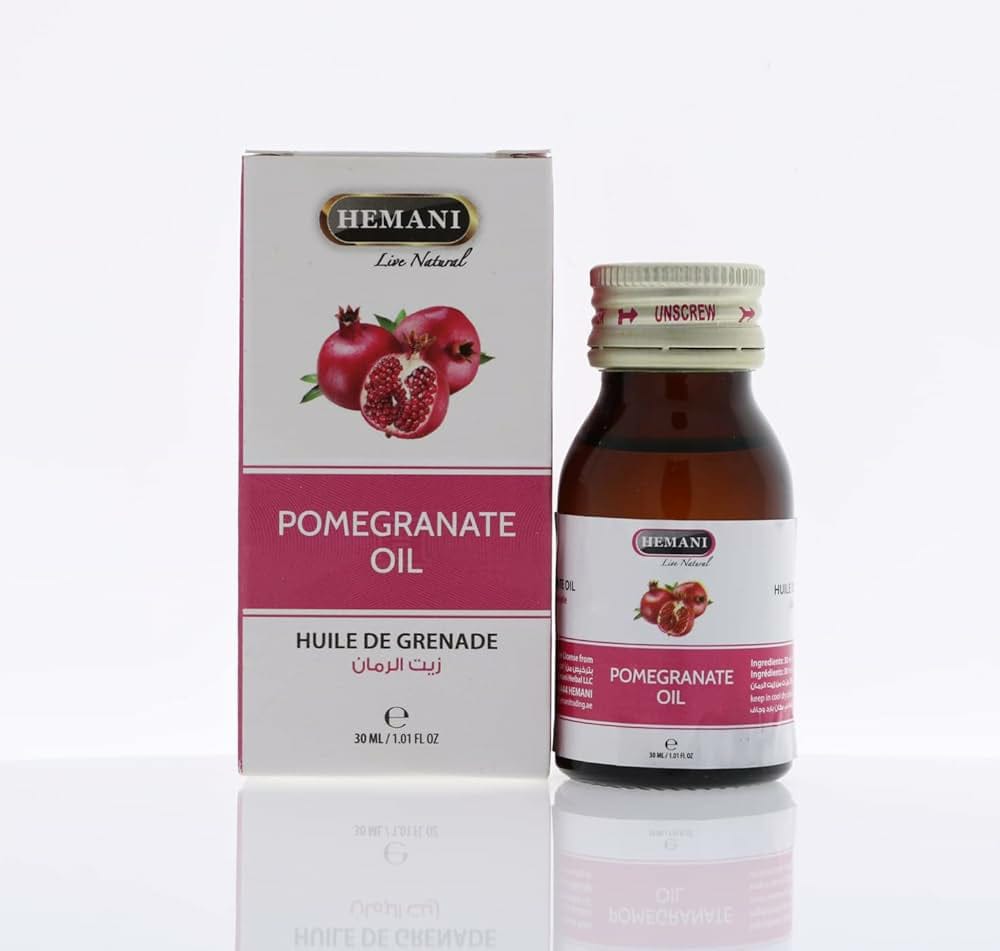 Hemani Live Natural Pomegranate Oil (Anar Ke Beej Ka Tel) | 30ml - Skin Care(For External Use Only)