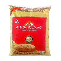 Aashirvaad Whole Wheat Flour / Atta | 5kg - Whole Wheat Flour for Chapati, Roti & Tortillas | Soft Flatbreads & Everyday Cooking | Value Bulk Pack | South Africa | India Bazaar