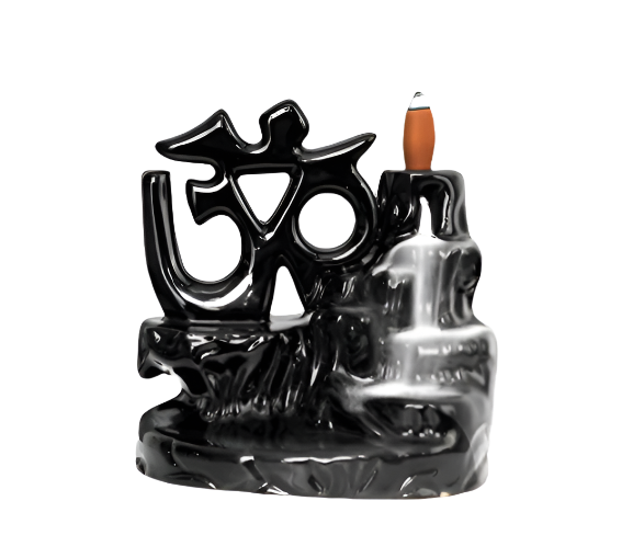 Back flowing Incense Burner - OM