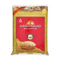 Aashirvaad Whole Wheat Flour / Atta | 5kg - Whole Wheat Flour for Chapati, Roti & Tortillas | Soft Flatbreads & Everyday Cooking | Value Bulk Pack | South Africa | India Bazaar