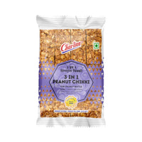 Charliee 3-in-1 Peanut Chikki Brittle (Sing Pak Combo) | 200g - Crunchy Glazed Groundnut, Sesame & Puffed Rice Jaggery Bars, Perfect Winter Energy Sweet | South Africa | India Bazaar
