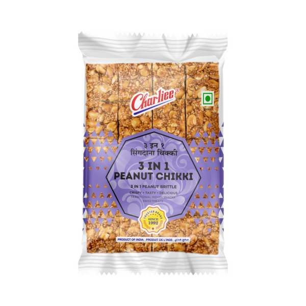 Charliee 3 in 1 Peanut Chikki / Brittle