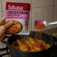 Suhana Chicken Biryani Masala Mix 50g | Make Durban-Style Chicken Biryani for Rice & Family Meals | Easy Cooking Mix | South Africa | India Bazaar