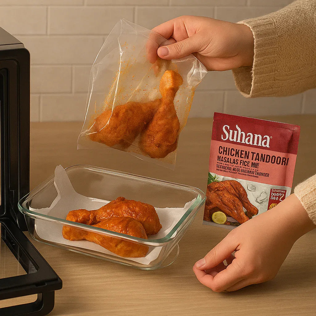 Suhana Chicken Tandoori Masala Mix 100g | Season Chicken for Braai, Oven, Air Fryer & Wraps | Easy Cooking Mix | South Africa | India Bazaar