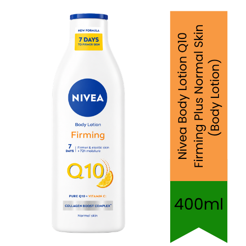 Nivea Body Lotion Q10 Firming Plus Normal Skin (Body Lotion) | 400ml - Premium Pure Firming Lotion for Skin Elasticity, Deep Hydration & Daily Care | Delivers Smooth Skin & Radiant Tone | South Africa | India Bazaar