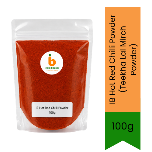 IB Hot Red Chilli Powder (Teekha Lal Mirch Powder) - Premium Pure Extra Hot Spice for Authentic Indian Cooking, Curries & Marinades | Delivers Intense Heat, Bold Flavor & Vibrant Red Color | South Africa | India Bazaar