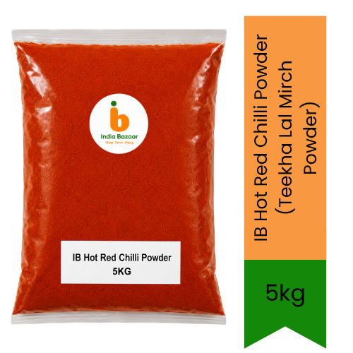 IB Hot Red Chilli Powder (Teekha Lal Mirch Powder) - Premium Pure Extra Hot Spice for Authentic Indian Cooking, Curries & Marinades | Delivers Intense Heat, Bold Flavor & Vibrant Red Color | South Africa | India Bazaar