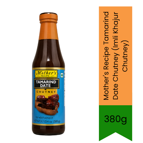 Mother's Recipe Tamarind Date Chutney (Imli Khajur Chutney) | 380g - Premium Pure Sweet & Tangy Sauce for Indian Snacks, Chaat & Samosas | Delivers Authentic Flavor & Rich Smooth Texture | South Africa | India Bazaar