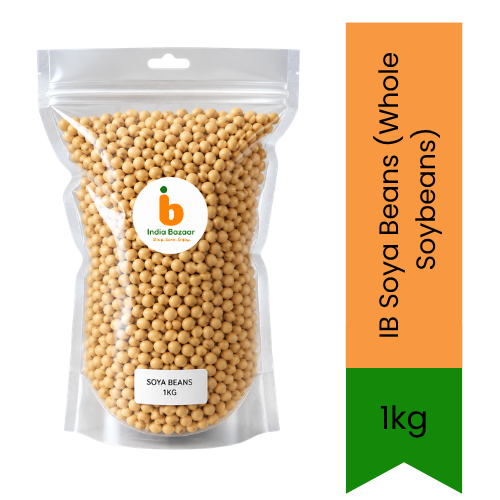 IB Soya Beans (Whole Soybeans) | 1kg - Premium Pure Protein-Rich Legumes for Healthy Cooking, Soups & Salads | Delivers Essential Minerals & High Fiber | South Africa | India Bazaar