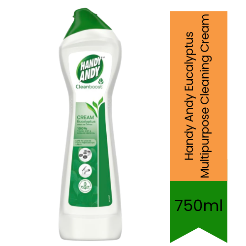 Handy Andy Eucalyptus Multipurpose Cleaning Cream | 750ml - Premium Pure Surface Cleaner Liquid for Kitchen & Bathroom | Removes Tough Dirt & Stains | South Africa | India Bazaar