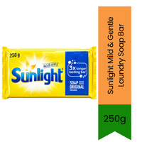 Sunlight Mild & Gentle Laundry Soap Bar - Premium Gentle Washing Bar for Clothes & Stain Removal | Deep Cleans, Softens & Cares for Fabrics | South Africa | India Bazaar