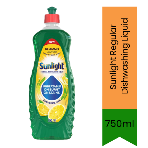Sunlight Regular Dishwashing Liquid - Premium Pure Tough Grease Cutting Soap | Leaves Utensils Clean, Fresh & Germ-Free | South Africa | India Bazaar