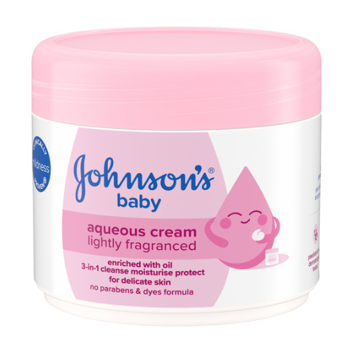 Johnson's Lightly Fragranced Baby Aqueous Cream (Baby Moisturising Cream) | 350ml - Premium Gentle Body Cream | 24H Soft Hydration | South Africa | India Bazaar