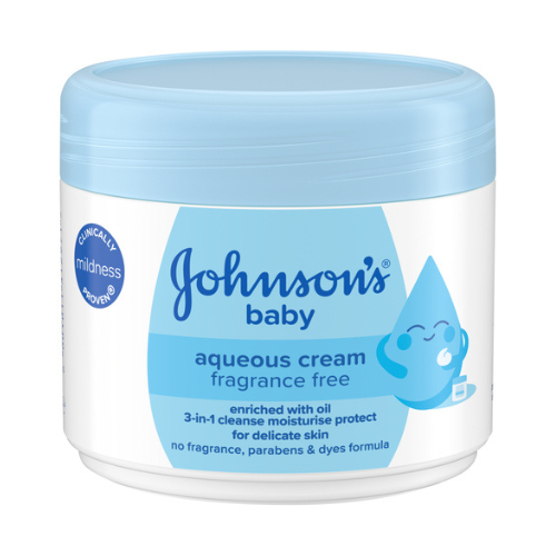 Johnson's Baby Fragrance Free Aqueous Cream (Baby Moisturising Cream) | 350ml - Premium Sensitive Skin Care | 24H Mild Hydration | South Africa | India Bazaar