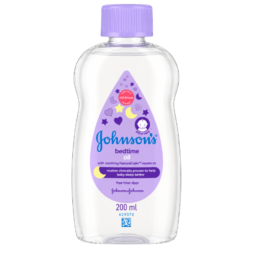 JOHNSON’S Baby With NaturalCalm Essences Bedtime Oil (Baby Oil) | 200ml - Premium Calming Body Oil | Relaxing Aroma & Deep Moisture Care | South Africa | India Bazaar