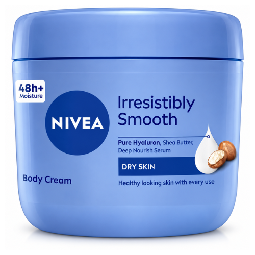 NIVEA Irresistibly Smooth Body Cream | 400ml - Premium Intensive Body Care | Deep Moisture Serum & Shea Butter for Soft Skin | South Africa | India Bazaar