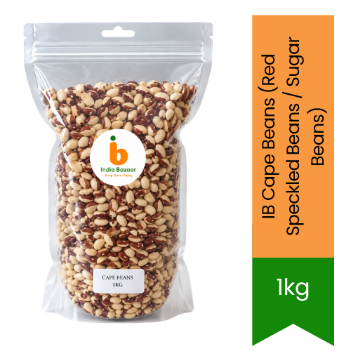 IB Cape Beans (Red Speckled Beans / Sugar Beans) | 1kg - Premium Whole Pulse | Nutrient-Rich Legume for Traditional Soups & Stews | South Africa | India Bazaar