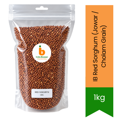 IB Red Sorghum (Jowar / Cholam Grain) | 1kg - Premium Whole Grain | Nutrient-Rich Gluten-Free Staple for Healthy Meals | South Africa | India Bazaar