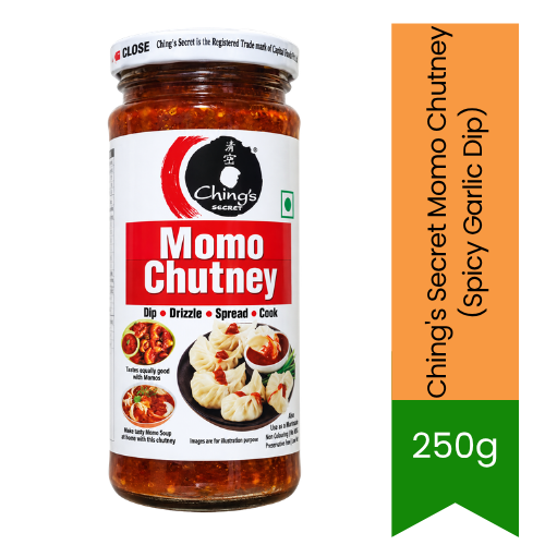 Ching's Secret Momo Chutney (Spicy Garlic Dip) | 250g - Authentic Indo-Chinese Condiment | Bold Flavor, Fiery Kick & Zesty Taste | South Africa | India Bazaar