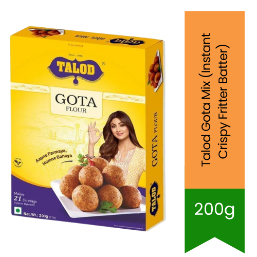 Talod Gota Mix (Instant Crispy Fritter Batter) | 200g - Traditional Gujarati Snack Flour | Golden, Crunchy Outside & Fluffy Spiced Interior | South Africa | India Bazaar