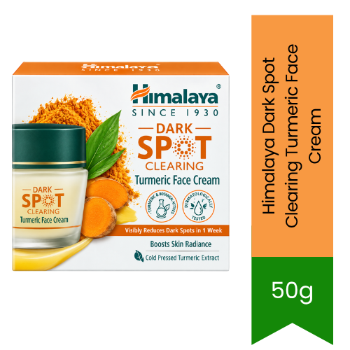 Himalaya Dark Spot Clearing Turmeric Face Cream (Herbal Blemish Treatment) | 50g - Intense Radiance & Spot Correction Formula | Flawless, Clear Skin & Even Skin Tone | South Africa | India Bazaar