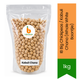 IB Big Chickpeas / Kabuli Chana (Whole White Boontjie) | 1kg - Extra-Large Creamy Garbanzo Beans for Spicy Punjabi Chole Curries & Creamy Hummus Dip | South Africa | India Bazaar