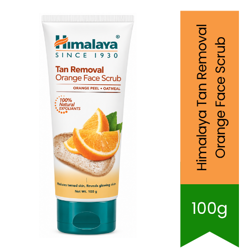 Himalaya Tan Removal Orange Face Scrub | 100g - Daily Sun Tan & Dead Skin Removal | Deep Cleansing, Brightening & Smooth Complexion | South Africa | India Bazaar
