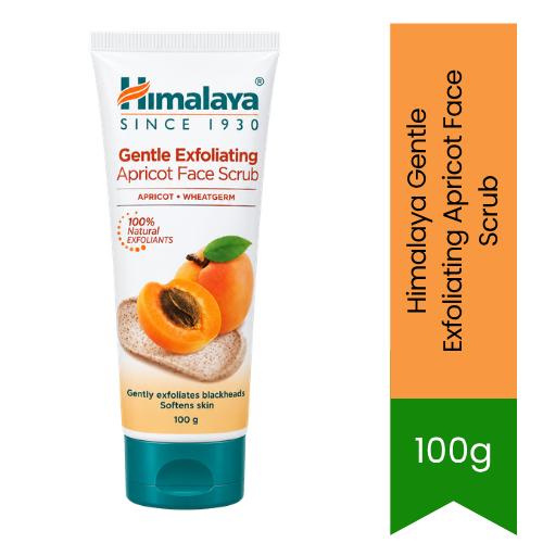 Himalaya Gentle Exfoliating Apricot Face Scrub | 100g - Daily Deep Pore Cleansing Formula | Removes Dead Skin, Blackheads & Unclogs Pores | South Africa | India Bazaar