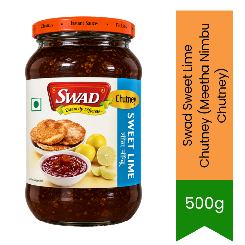 Swad Sweet Lime Chutney (Meetha Nimbu Chutney) | 500g - Traditional Relish & Condiment | Sweet, Tangy Flavor, Premium Spices & Rich Taste | South Africa | India Bazaar
