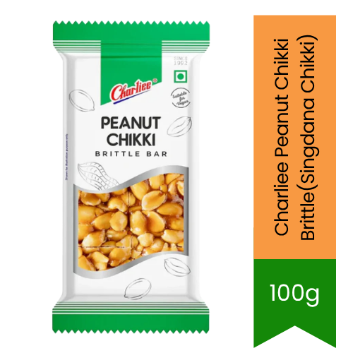 Charliee Peanut Chikki Brittle(Singdana Chikki) | 100g - Traditional Jaggery & Peanut Sweet | Crunchy Texture, Rich Energy & Authentic Taste | South Africa | India Bazaar