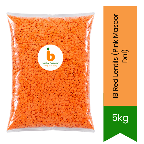 IB Red Lentils (Pink Masoor Dal) - Best Value, High Protein & Fast Cooking | Perfect for Soups, Curries & Meals | South Africa | India Bazaar