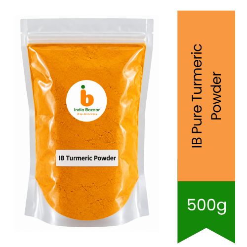 IB Pure Turmeric Powder (Pure Haldi Powder) - Vibrant Golden Yellow Cooking Spice for Rich Natural Curry Coloring & Immunity Wellness | South Africa | India Bazaar