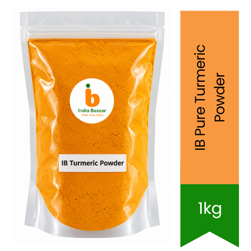 IB Pure Turmeric Powder (Pure Haldi Powder) - Vibrant Golden Yellow Cooking Spice for Rich Natural Curry Coloring & Immunity Wellness | South Africa | India Bazaar