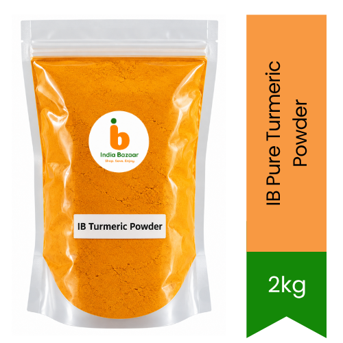 IB Pure Turmeric Powder (Pure Haldi Powder) - Vibrant Golden Yellow Cooking Spice for Rich Natural Curry Coloring & Immunity Wellness | South Africa | India Bazaar