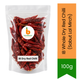 IB Whole Dry Red Chilli (Sabut Lal Mirch) | 100g - Premium Whole Sun-Dried Red Chilies for Tempering Dals, Fiery Durban Curries & Hot Chili Oil Bases | South Africa | India Bazaar