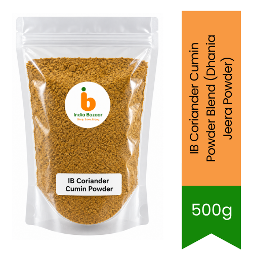 IB Coriander Cumin Powder Blend (Dhania Jeera Powder) - Essential Traditional Gujarati Dual Base Spice Mix for Perfect Daily Veggie Cooking | South Africa | India Bazaar