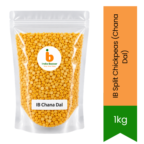 IB Split Chickpeas (Chana Dal) - Essential Indian Staple for Thick Tadka Dal, Soups & Curries, Protein-Rich Healthy Cooking | South Africa | India Bazaar