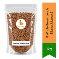 IB Whole Brown Lentils (Sabut Masoor) - Premium Pulses & Pantry Staple | Rich Protein Source, Earthy Flavor & Wholesome Cooking | South Africa | India Bazaar
