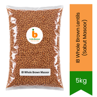 IB Whole Brown Lentils (Sabut Masoor) - Premium Pulses & Pantry Staple | Rich Protein Source, Earthy Flavor & Wholesome Cooking | South Africa | India Bazaar