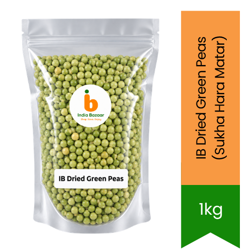 IB Dried Green Peas (Sukha Hara Matar) - Premium Whole Pulses & Pantry Staple | Rich Protein Source, Tender Texture & Wholesome Cooking | South Africa | India Bazaar