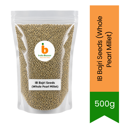 IB Bajri Seeds (Whole Pearl Millet) - 100% Natural Whole Grains for Traditional Khichdi, Baking & Bird Feed, High Protein Nutrition | South Africa | India Bazaar