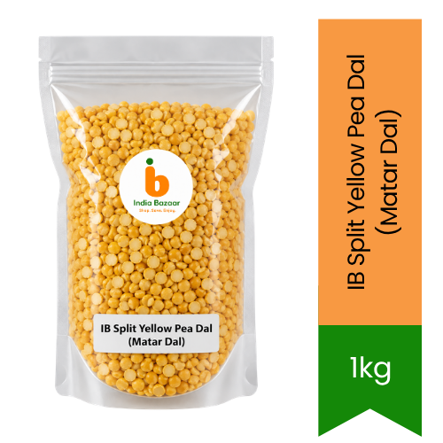 IB Split Yellow Pea Dal (Matar Dal) - Budget Saver, High Protein & Thick Texture | Perfect for Soups, Curries & Meals | South Africa | India Bazaar