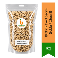 IB Black Eyed Beans (Lobia / Chawli) - Quick-Soaking Mild Creamy Field Beans for Savoury African-Indian Stews & Traditional Soups | South Africa | India Bazaar